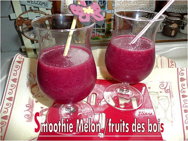 Smoothie au melon et aux fruits rouges 1