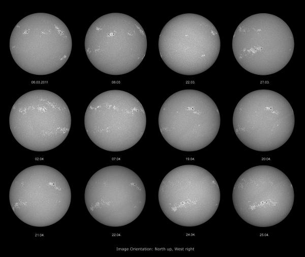 12 disques entiers, Televue NP 101 (Mars et Avril)