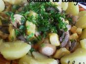 Salade courgettes tiède