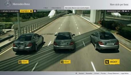 30 mercedes 05 500x286 Drive & Seek, un film interactif pour Mercedes et sa Classe C Coupé