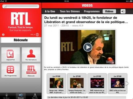 RTL lance son application iPad