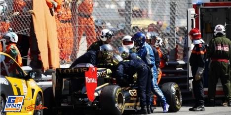 Accident de Petrov en course à Monaco