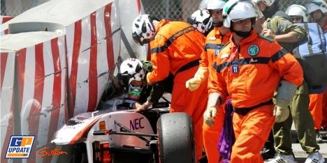 Pérez accidenté à Monaco (4)