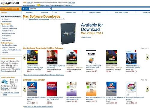 Amazon inaugure son Mac Download Store