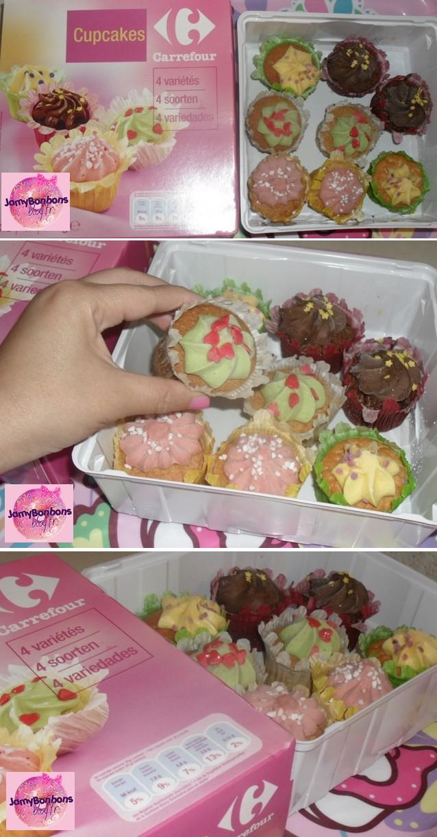 Les cupcakes surgelés Carrefour