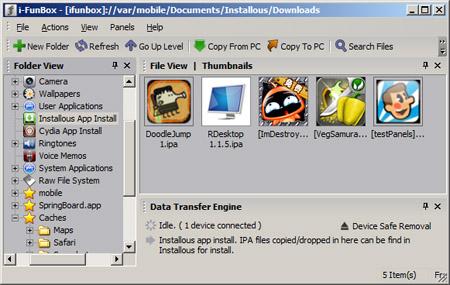 iFunbox ou comment accéder à votre iPhone sans SSH