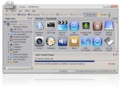 iFunbox ou comment accéder à votre iPhone sans SSH