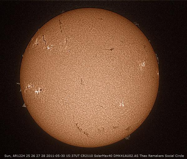 Soleil en H-alpha, 29 et 30 Mai 2011