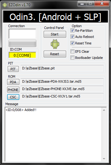 ezodin Installer la cyanogenmod 7 officielle sur le Samsung Galaxy S i9000