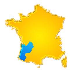 Carte Aquitaine