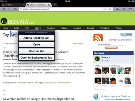 ichromy iPad: iChromy une alternative à Safari 