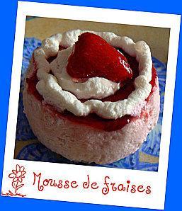 LES VOTES SONT OUVERS Mousse de fraises