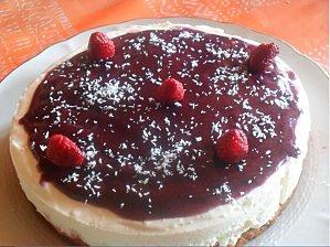 LES VOTES SONT OUVERS Entremet framboises, chocolat blanc, coco léger (Catounett