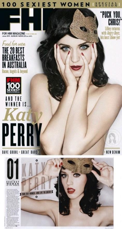 Katy Perry pose nue pour la couverture du magazine FHM - Paperblog
