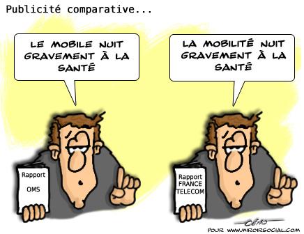 Publicité comparative : OMS / France Télécom