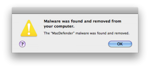 [Mac] Maj de Sécurité pour Mac OS X, afin de supprimer Mac Defender