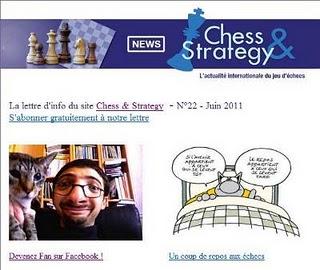 Découvrez notre Newsletter mensuelle sur l'actualité du jeu d'échecs !