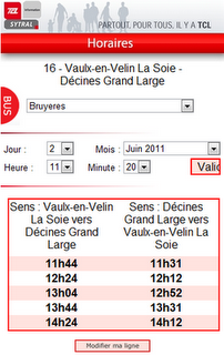 Le site mobile officiel des TCL