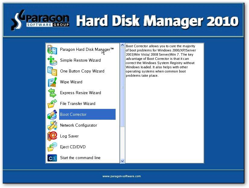 #318 Paragon Hard Disk Manager : Corriger le MBR.