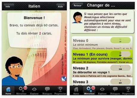 MosaLingua Italien : apprendre et s'améliorer rapidement sur iPhone...