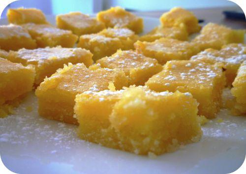 Carrés au citron