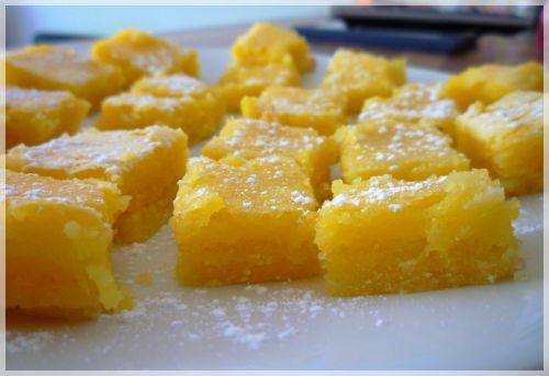 Carrés au citron
