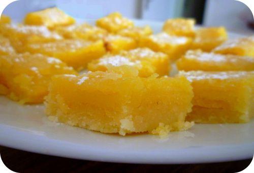 Carrés au citron