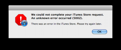 iTunes Store en panne