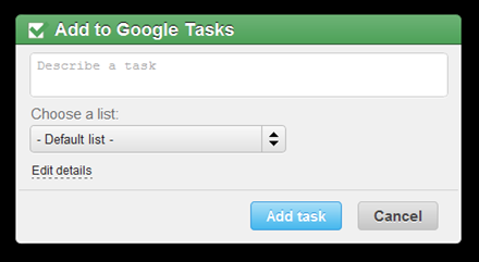 window thumb API Google Tasks & Chrome Taskmail