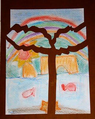 Pastels secs -idée pour les enfants-