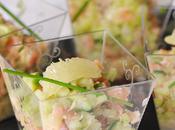 Tartare saumon, recette chéri jolies verrines