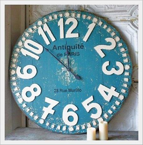 Carpe Diem ... Peacock Park Design Horloge Turquoise-copie-3
