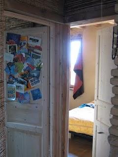 Portes intérieures et lavabo