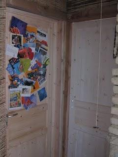 Portes intérieures et lavabo