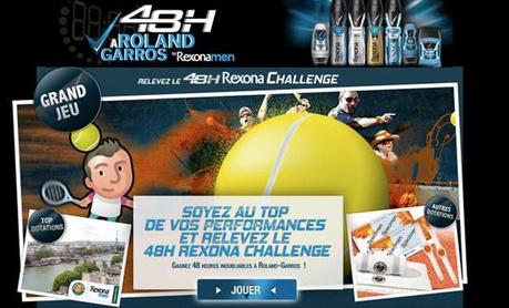Rexona For Men t’offre Rolland Garros avec le 48H Rexona Challenge