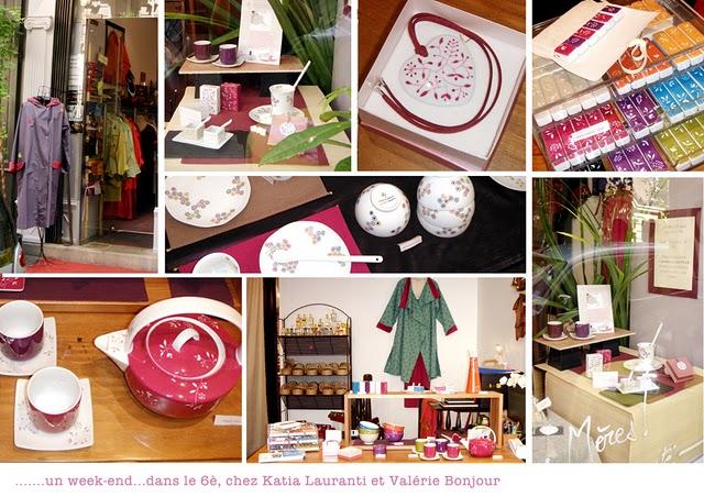 Résumé en images...du week-end passé dans la boutique de Katia et Valérie