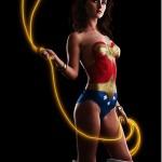 wonderwoman bodypaint  heroine nue raoul volfoni