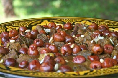 TAJINE DE BOEUF AUX CERISES