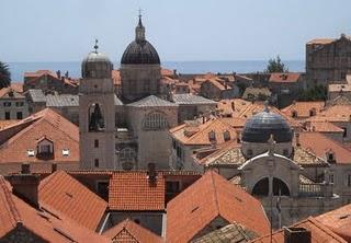 Sur les remparts de la ville fortifiée de Dubrovnik
