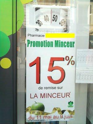 QUAND MA PHARMACIE FAIT L'APOLOGIE DE LA MAIGREUR