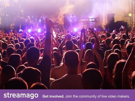 concert Streamago du partage de vidéos en direct...