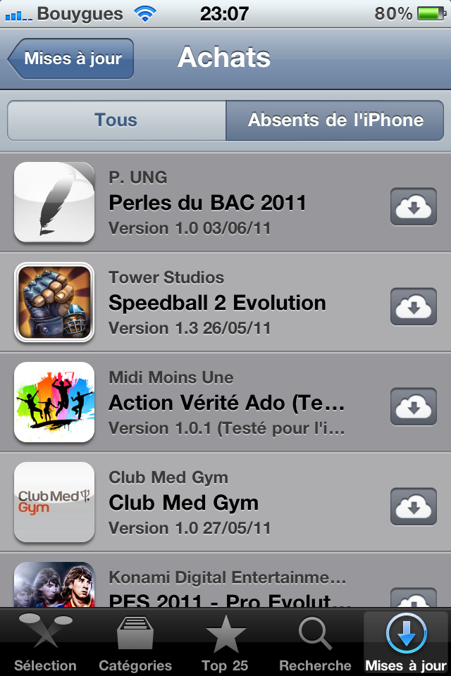 iCloud déjà intégré dans l’App Store