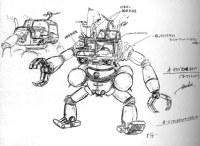 Mecha concept pour la série TV Walker Machine Xabungle