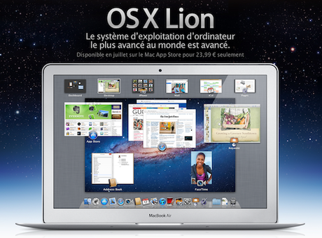 Mac OS X Lion : aperçu du nouveau système d’Apple disponible en Juillet