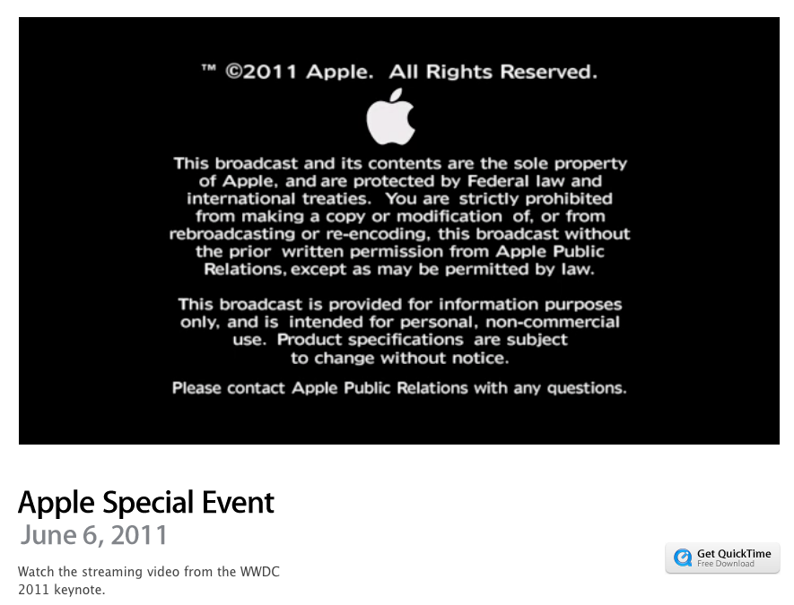 La vidéo de la WWDC est disponible!