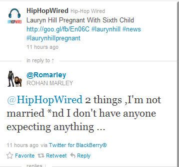 Rohan Marley dément la paternité de Lauryn Hill