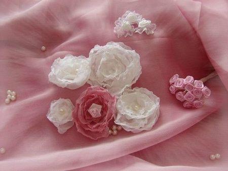 Roses blanches home-made par Les Merveilles d’Iris