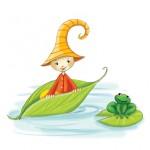 faire-part de naissance, illustration pour les dominos