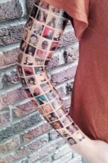 Un tatouage social : 152 amis Facebook sur son bras !