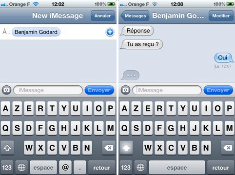 iOs 5: Paramètrage et iMessage